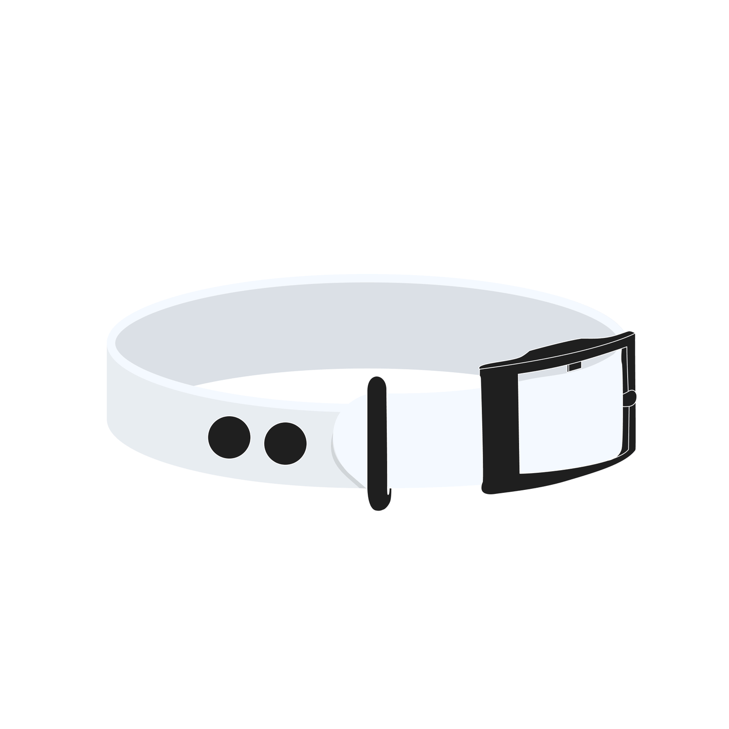 Collar MONO | Matte Black • White