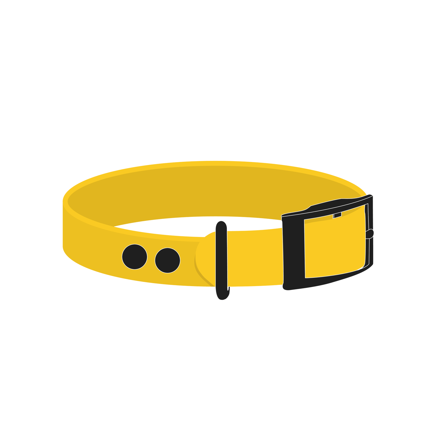 Collar MONO | Matte Black • Yellow