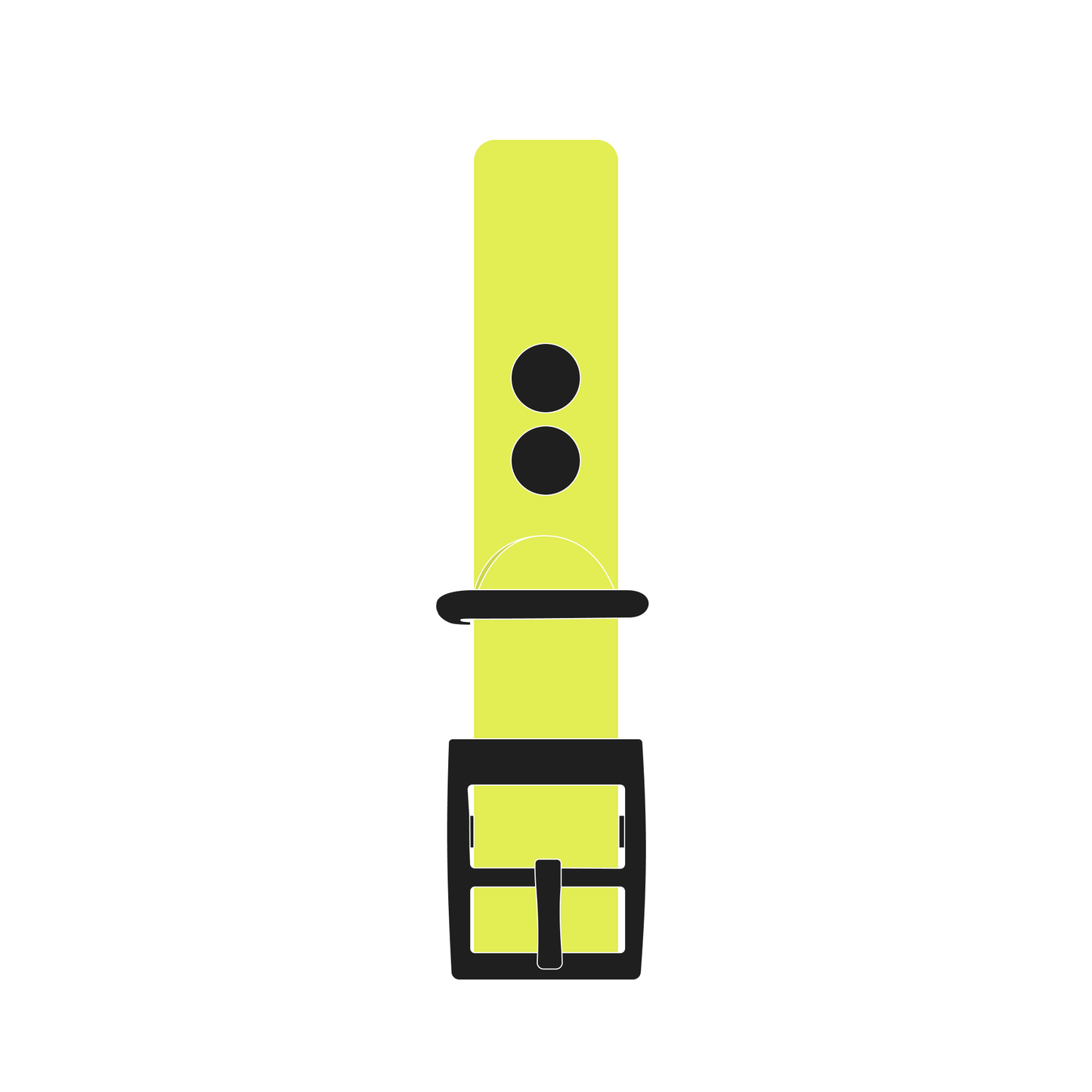 Collar MONO | Matte Black • Neon Yellow