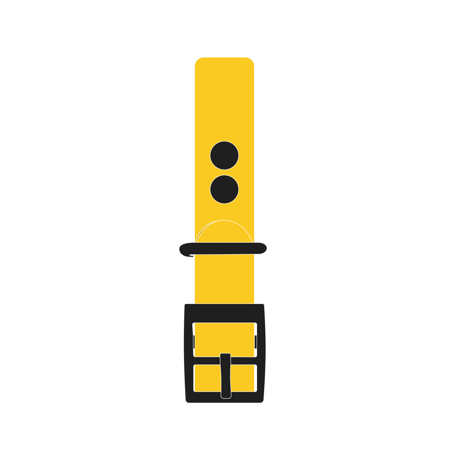 Collar MONO | Matte Black • Yellow