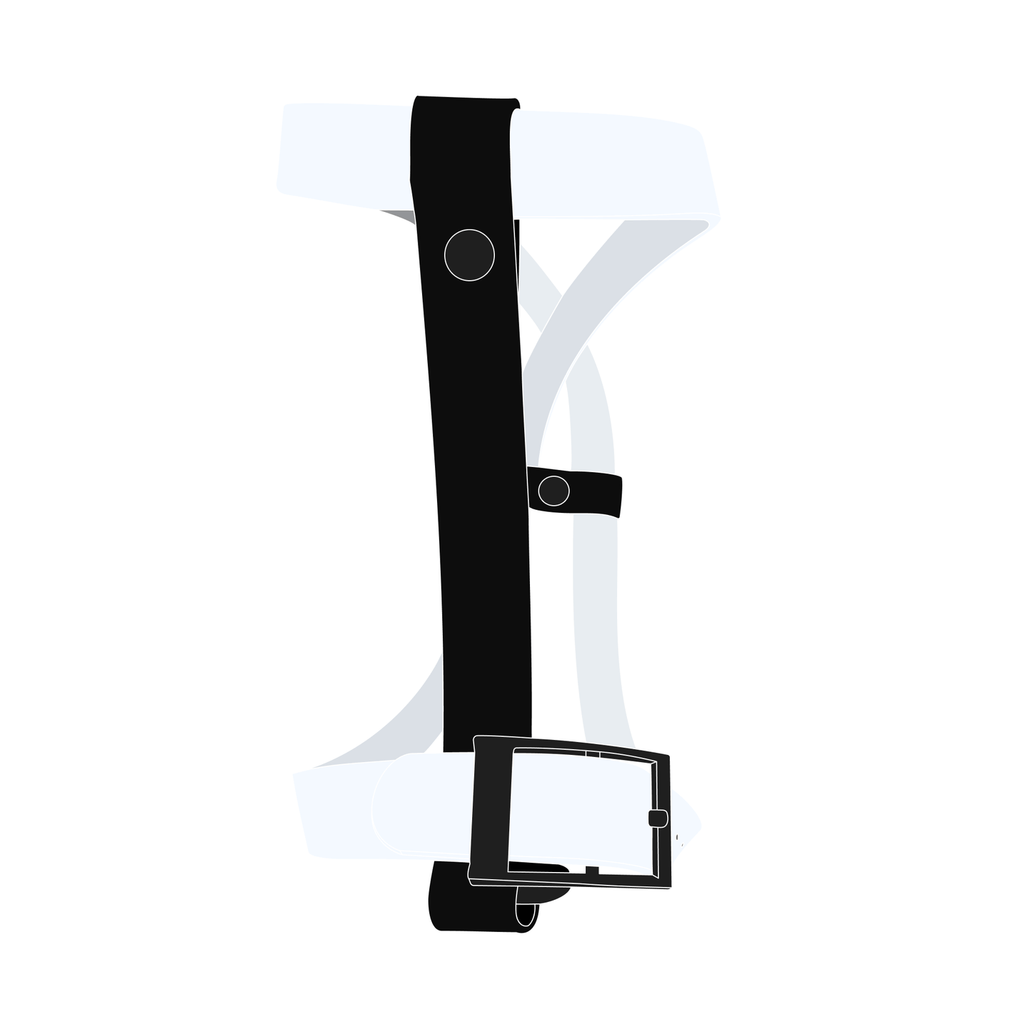 Harness MONO | Matte Black • White