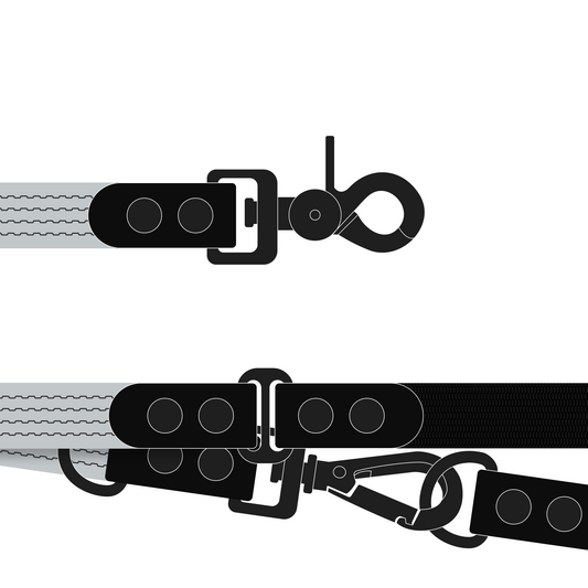 Leash FLEX | Matte Black • Gray