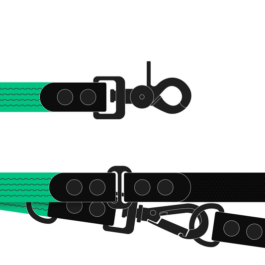 Leash FLEX | Matte Black • Green