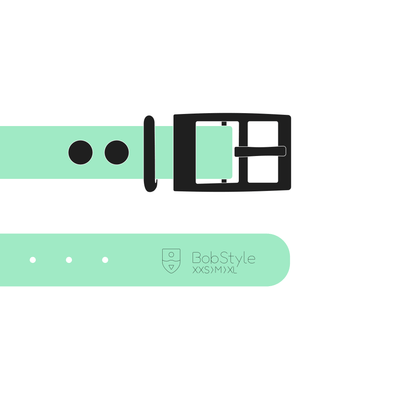 Collar MONO | Matte Black • Caribbean Green