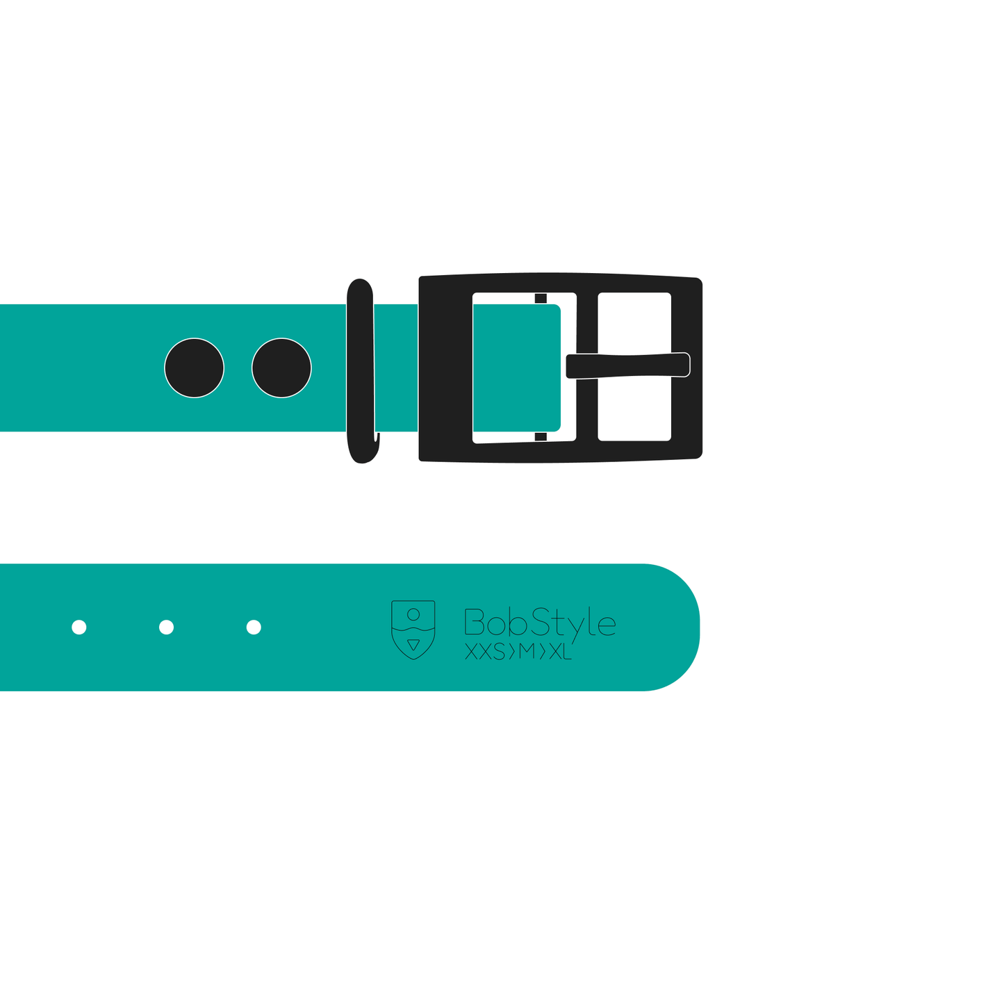 Collar MONO | Matte Black • Pastel Green