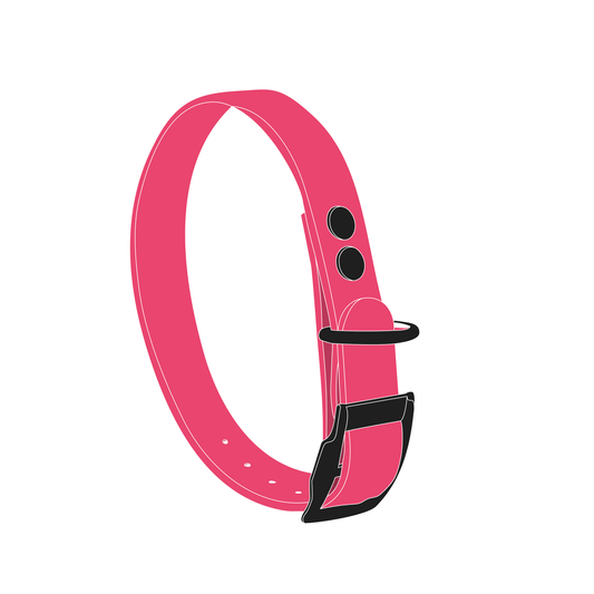 Collar MONO | Matte Black • Pink