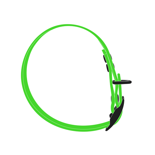 Collar MONO | Matte Black • Neon Green