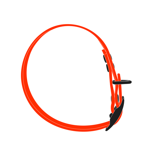 Collar MONO | Matte Black • Neon Orange
