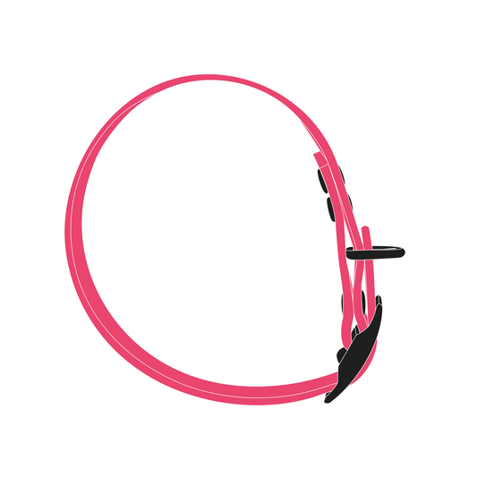 Collar MONO | Matte Black • Pink