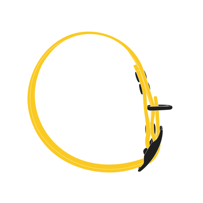 Collar MONO | Matte Black • Yellow