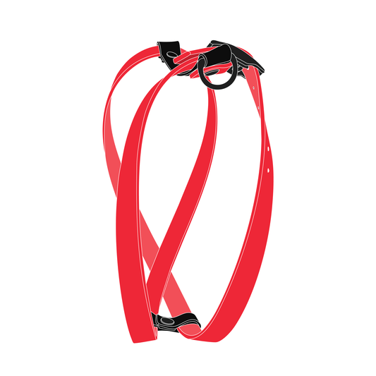 Harness MONO | Matte Black • Candy Red