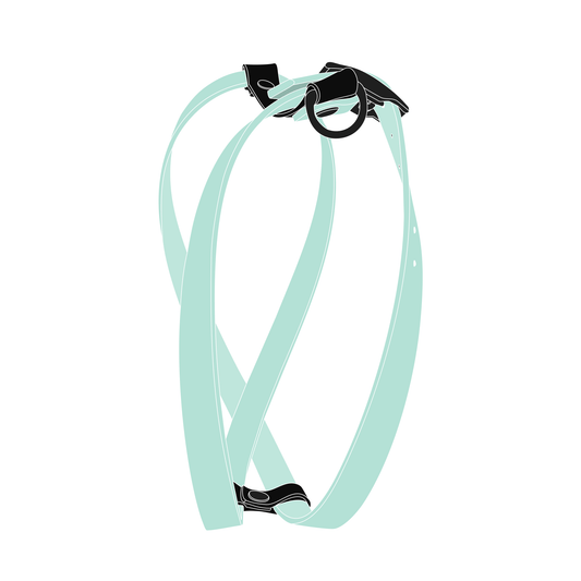 Harness MONO | Matte Black • Mint Green