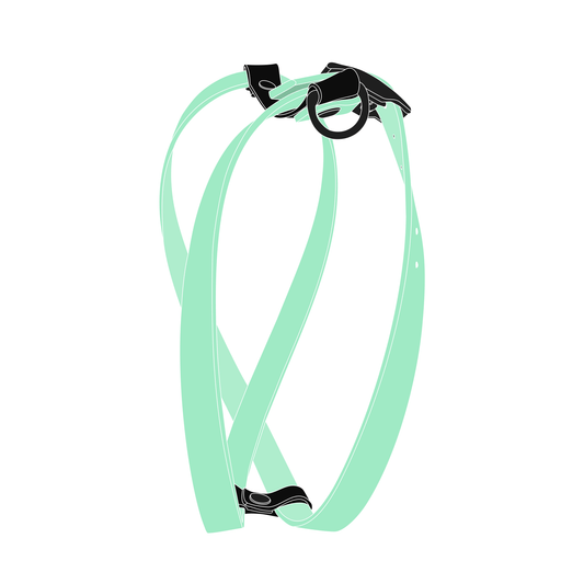 Harness MONO | Matte Black • Caribbean Green