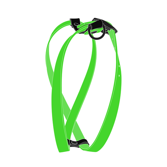 Harness MONO | Matte Black • Neon Green