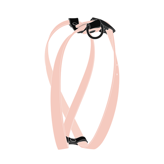 Harness MONO | Matte Black • Pastel Pink