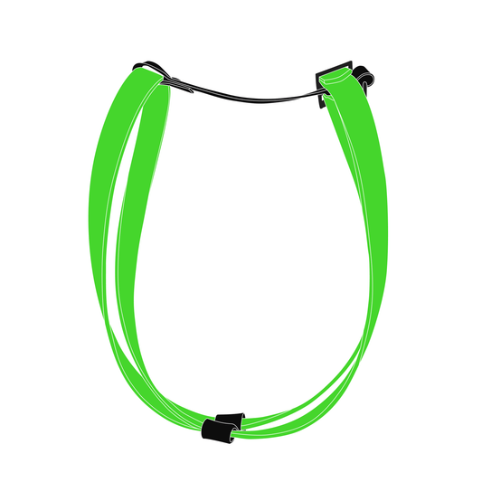 Harness MONO | Matte Black • Neon Green