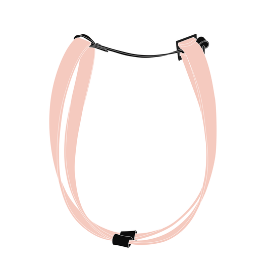 Harness MONO | Matte Black • Pastel Pink