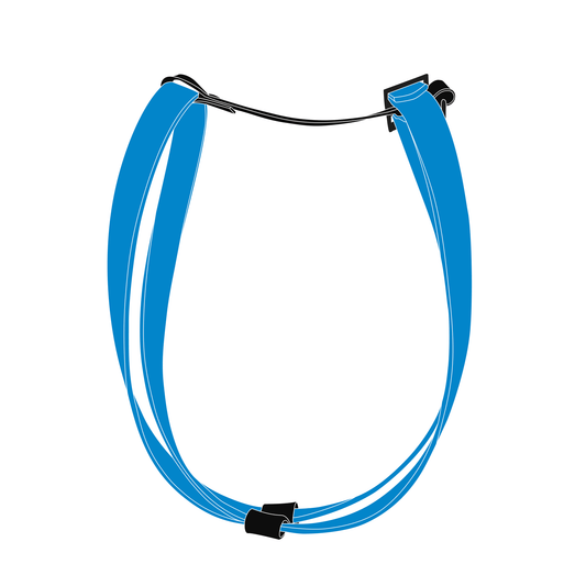 Harness MONO | Matte Black • Sky Blue