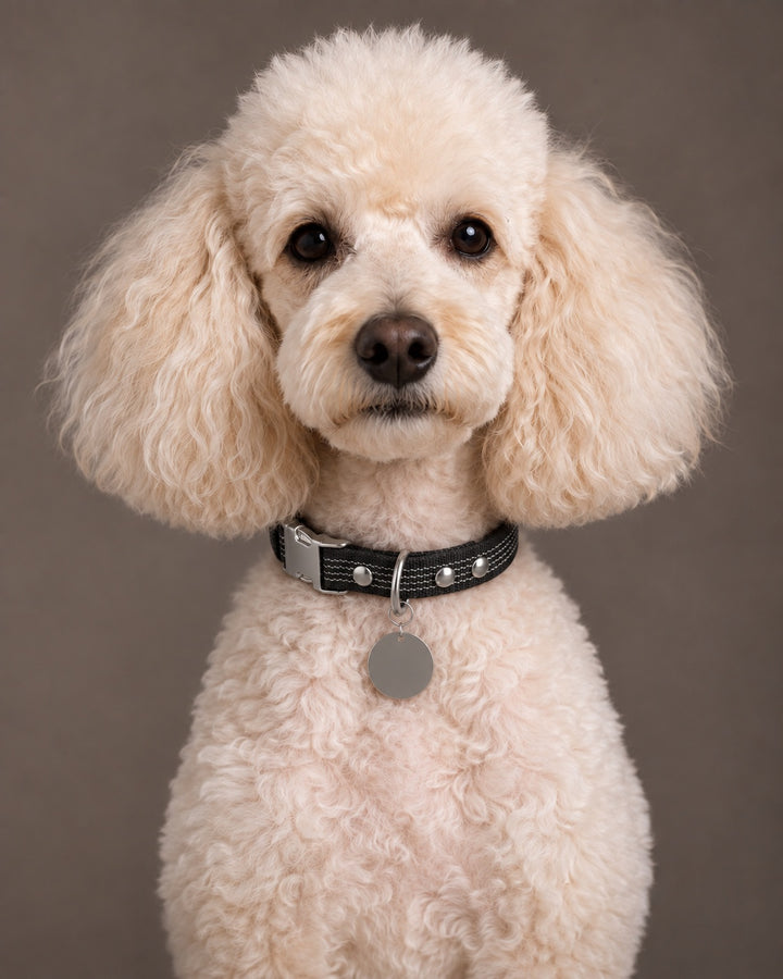 Collar QUICK, Black / Silver, an einem Hund