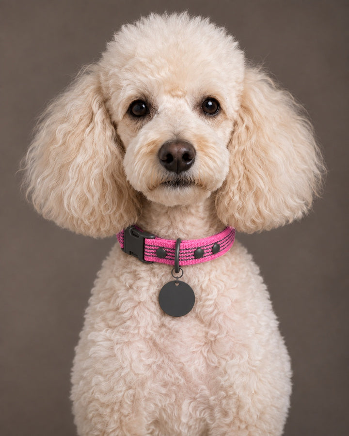 Collar QUICK, Pink / Black, an einem Hund